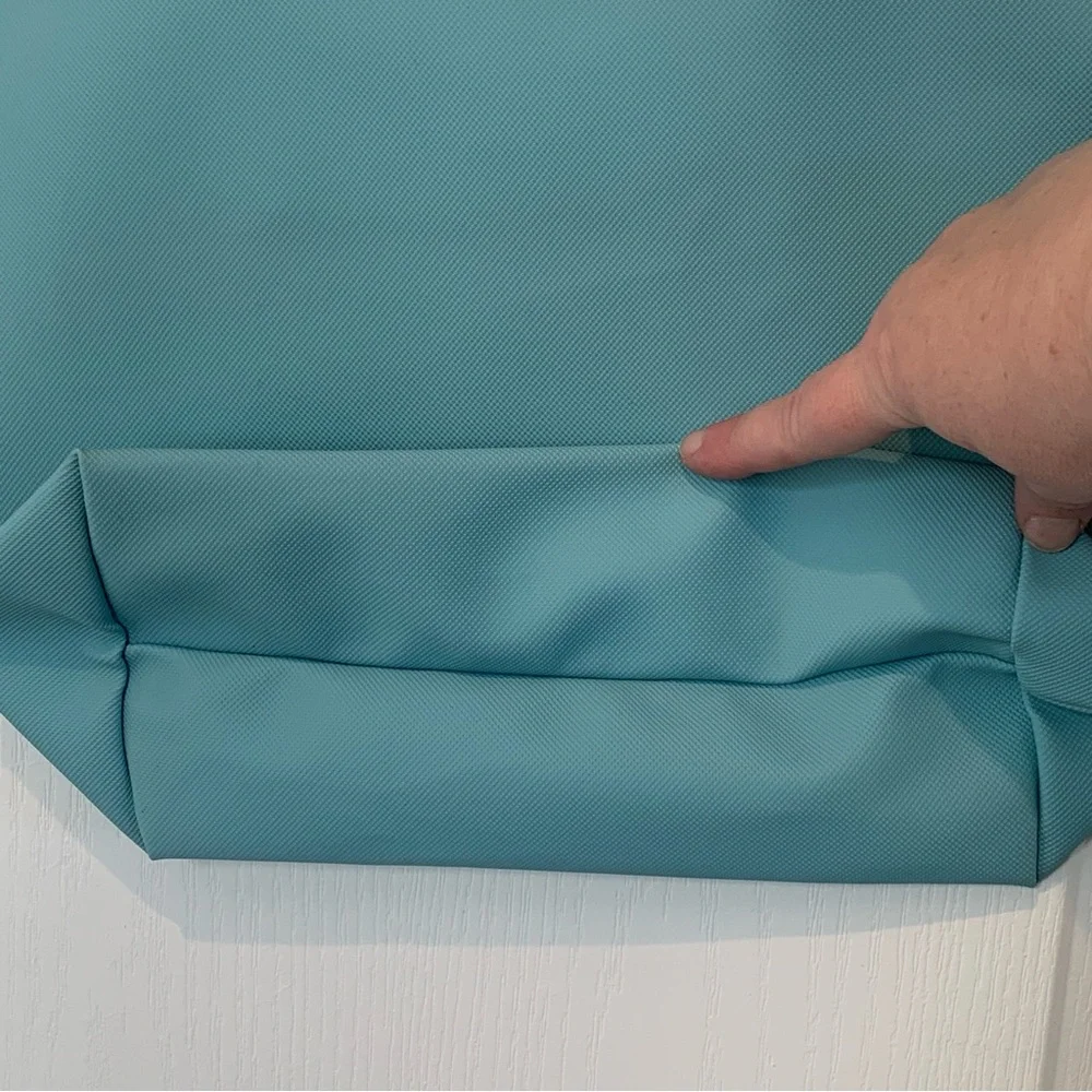 LACOSTE Women's Large Shopping Tote Bag Teal - Picture 6 of 16